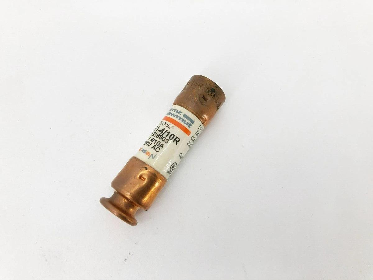 Lot of 4 New Ferraz Shawmut TR1-4/10R Time Delay Fuses 1.4 A 250VAC