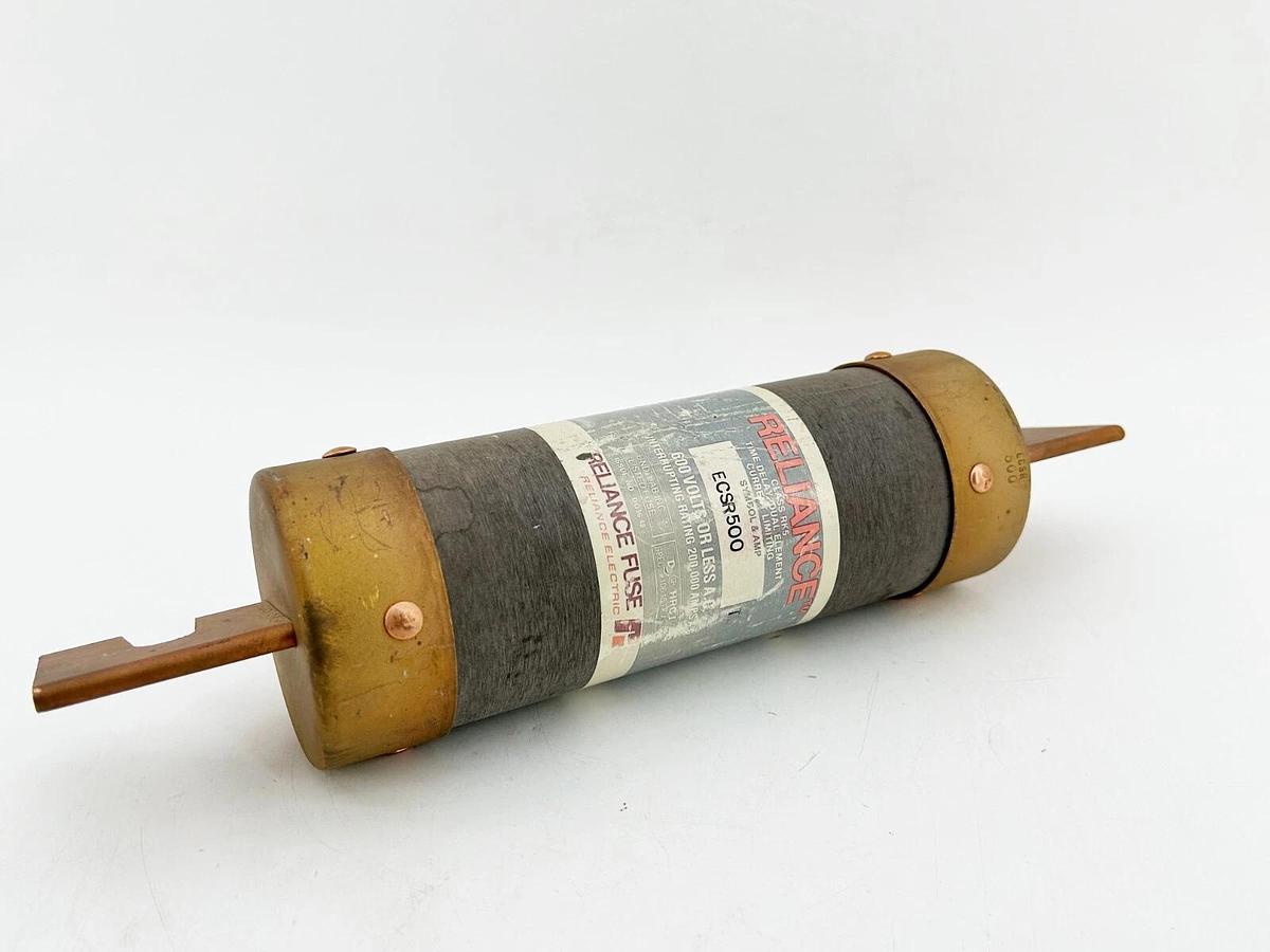 New Reliance ECSR500 Time Delay Dual Element Fuse 500A 600V Class RK5