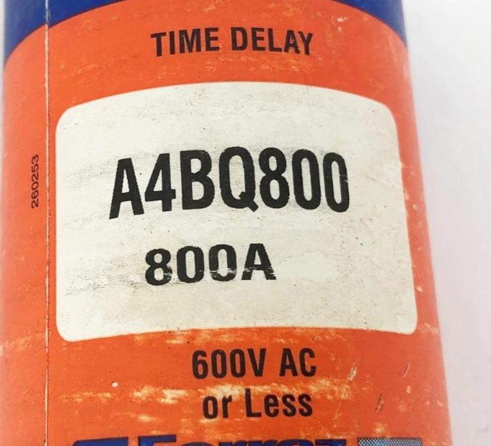 Used Ferraz Shawmut A4BQ800 Amp-Trap 2000 Time Delay Fuse 800A 600V Class L