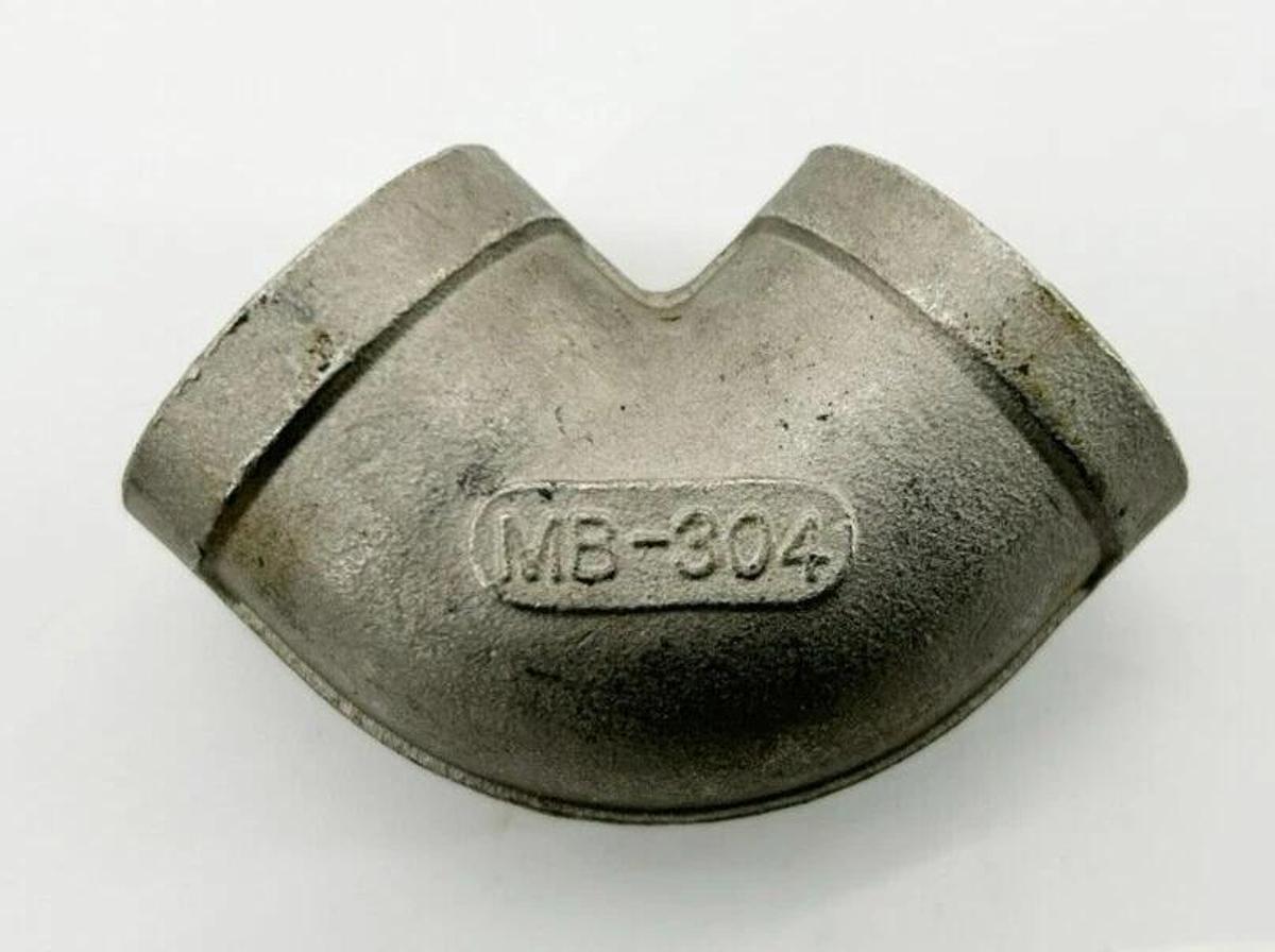 Lot of 3 New MB-304 Elbows, 150-3/4", 90 Degree, Stainless
