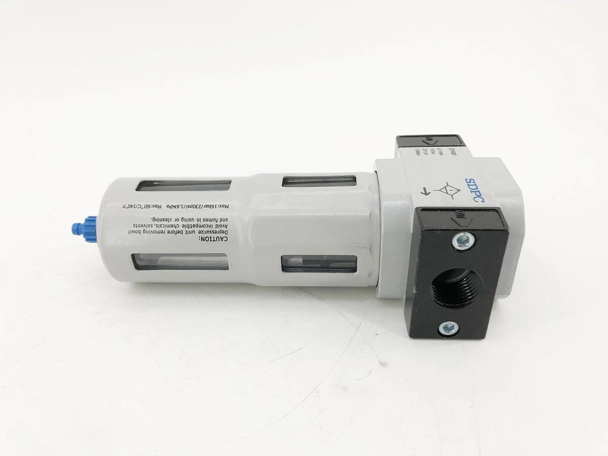 New SDPC DF400-04 Drain Filter 3/4" 22-174psi 230psi Max - No Box