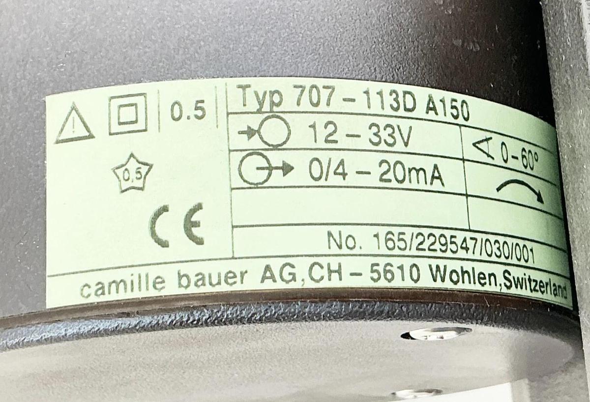 New Camille Bauer 707-113D A150 Transducer 12-33V 20mA - No Box
