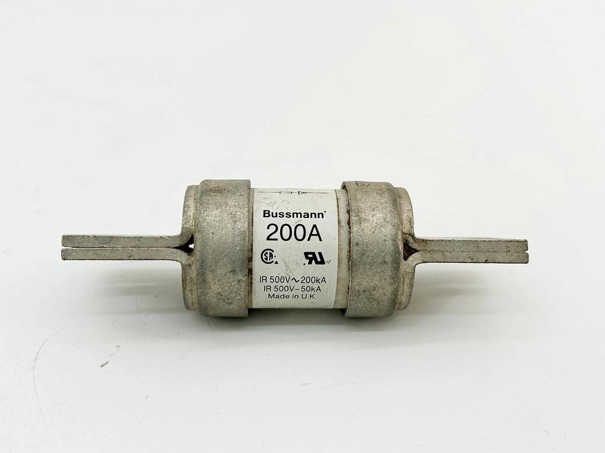 Used Bussmann FWH-200B Fast Acting Semiconductor Fuse 200A 500V