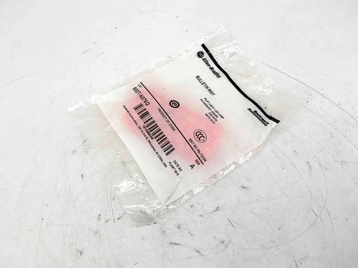 New Allen Bradley 800T-N376G Ser A Pilot Light Accessory LED Lamp Bulb 3V Green