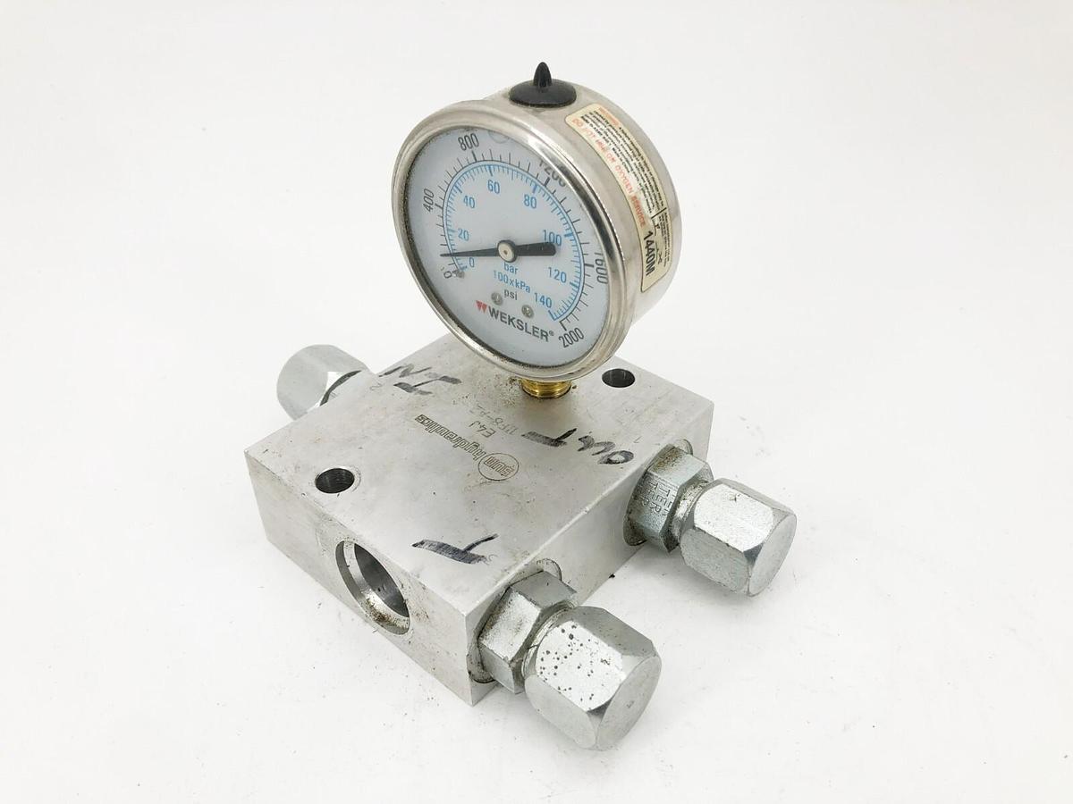 Used Sun Hydraulics E4J Hydraulic Flow Control Manifold