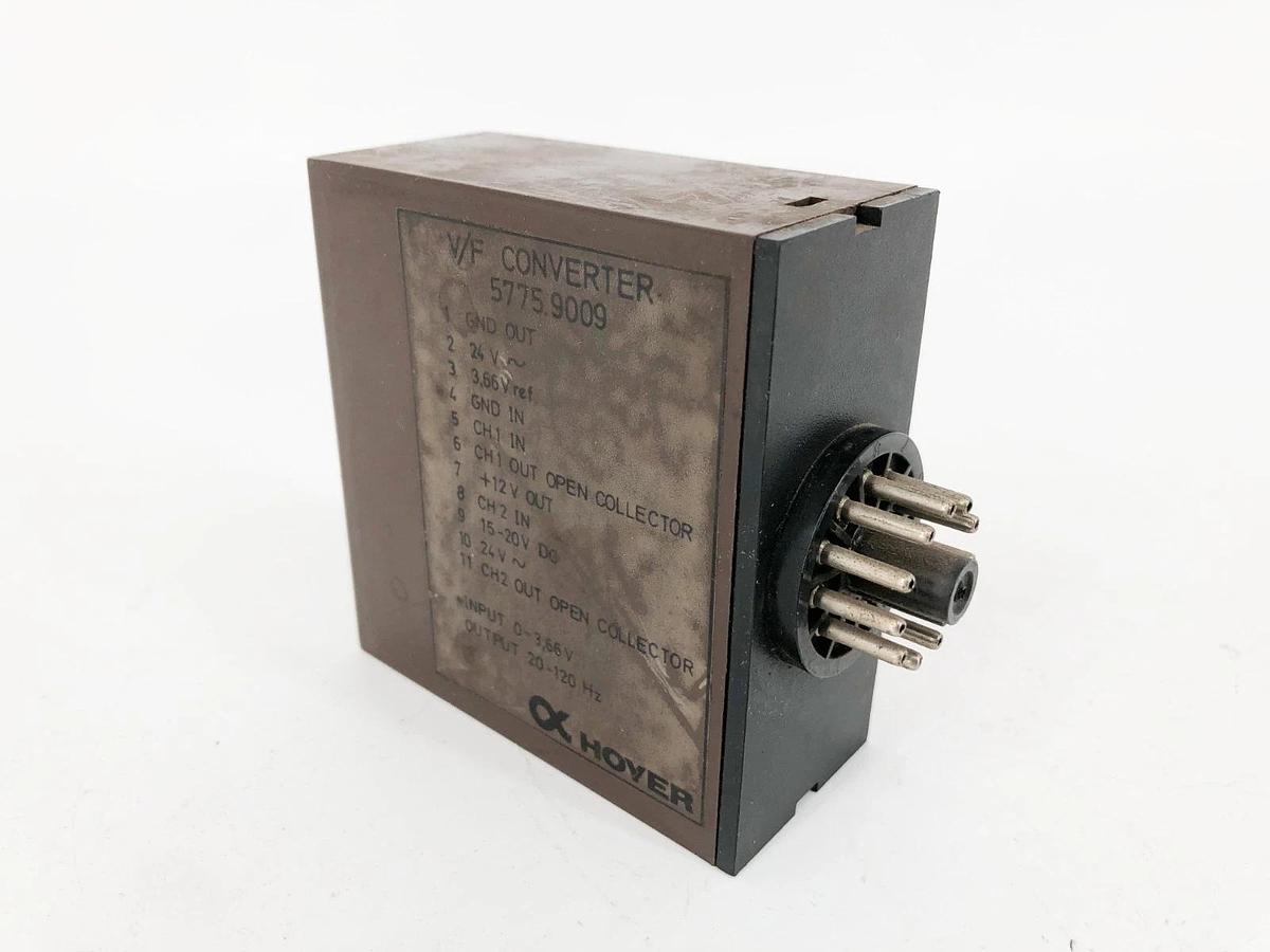 Used Hoyer 5775.9009 Voltage to Frequency Converter 20-120Hz 11-Pin