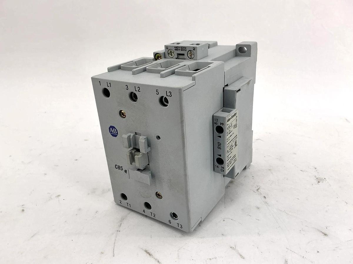 New Allen Bradley 100-C85B10 Ser A Contactor 3-Poles 1 NO Aux 440/480V 100C85*00