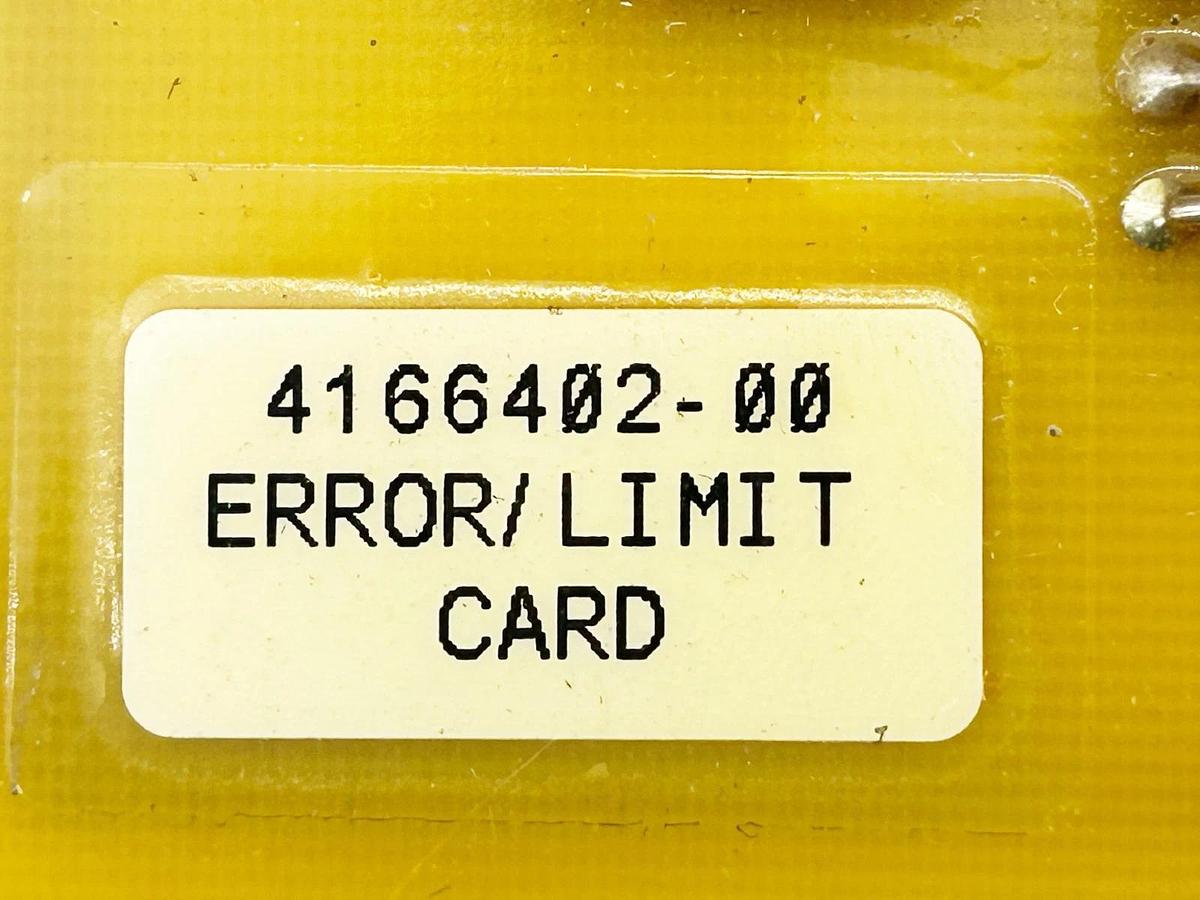 Used LeTourneau Inc. 4166402-00 PC Board Error/ Limit Card 414-5382-0