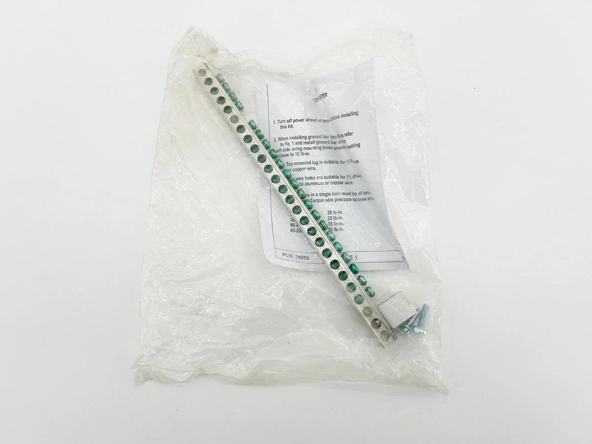 New Eaton GBK2120 Circuit Ground Bar 21 Terminals 2/0 Lug 3/4" CH Series