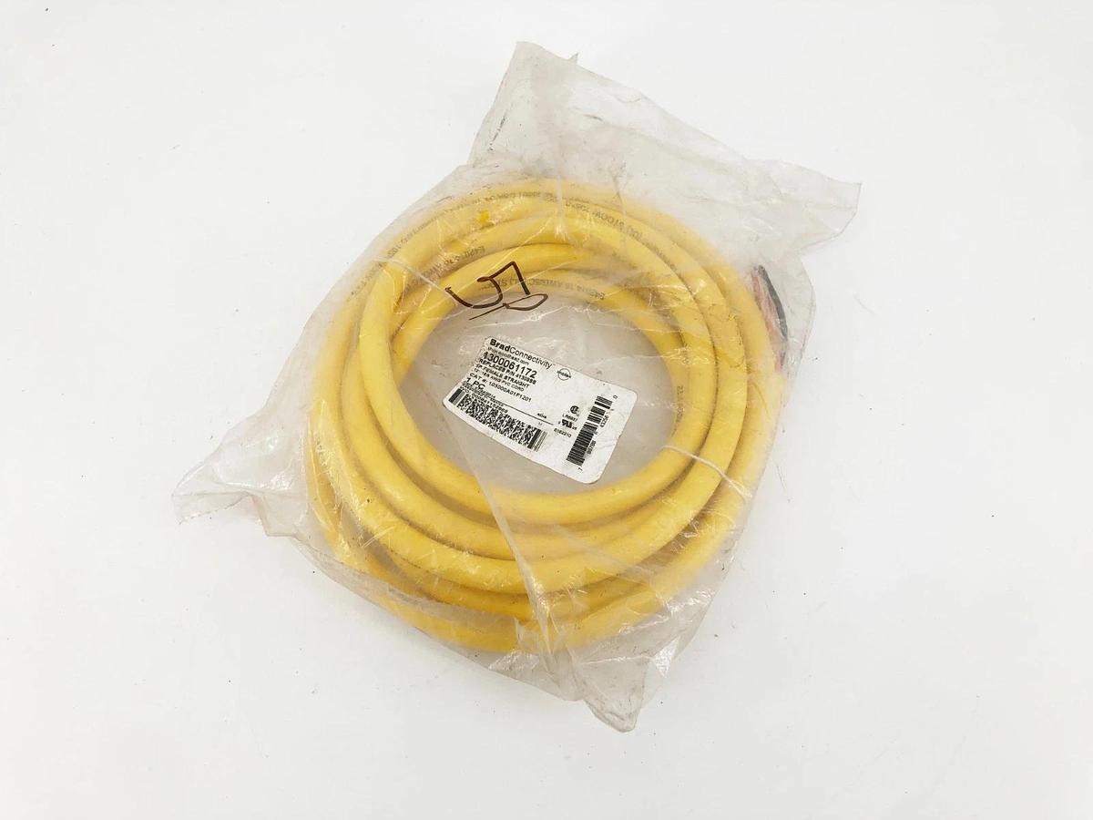 New Brad Connectivity 1300061172 Cable 5P Female Straight 12FT 16/5 AWG 41308SS