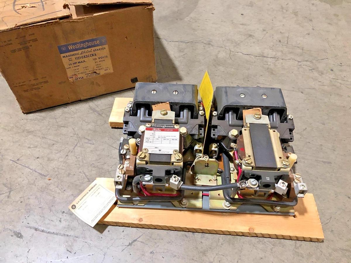 Used Westinghouse 11210K3CCNA Life-Line Starter 50 HP 110V 90A Size 3 (As Is)