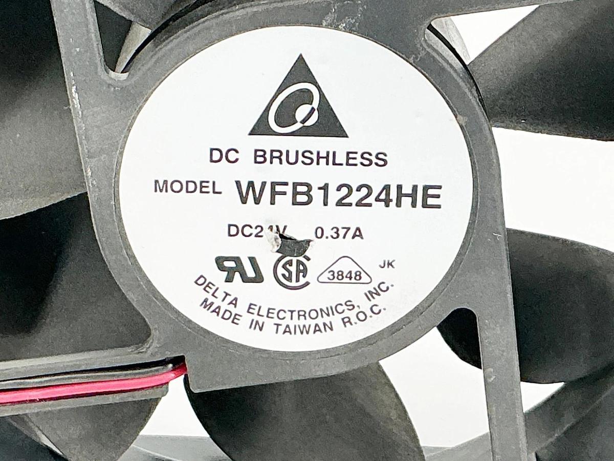 New Delta WFB1224HE DC Brushless Fan 24V 0.37A 2 Wire - No Box