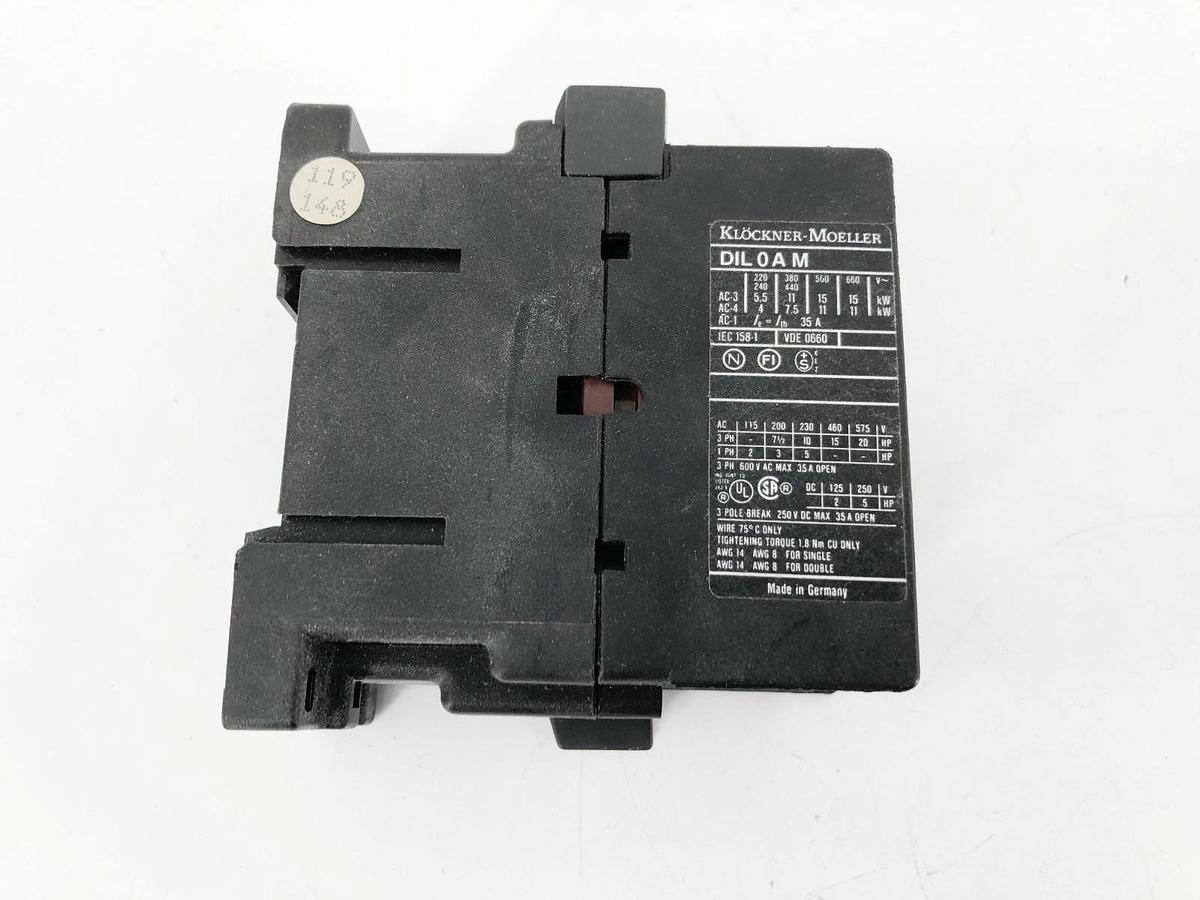 New Klockner-Moeller DIL 0 A M Contactor 24VDC 50/60Hz 35A