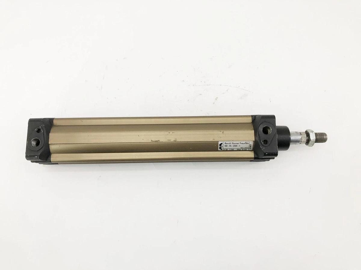 Used Rexroth Mecman 168-05-2500-1 Pneumatic Cylinder 50mm Bore 250mm Stroke 10 bar