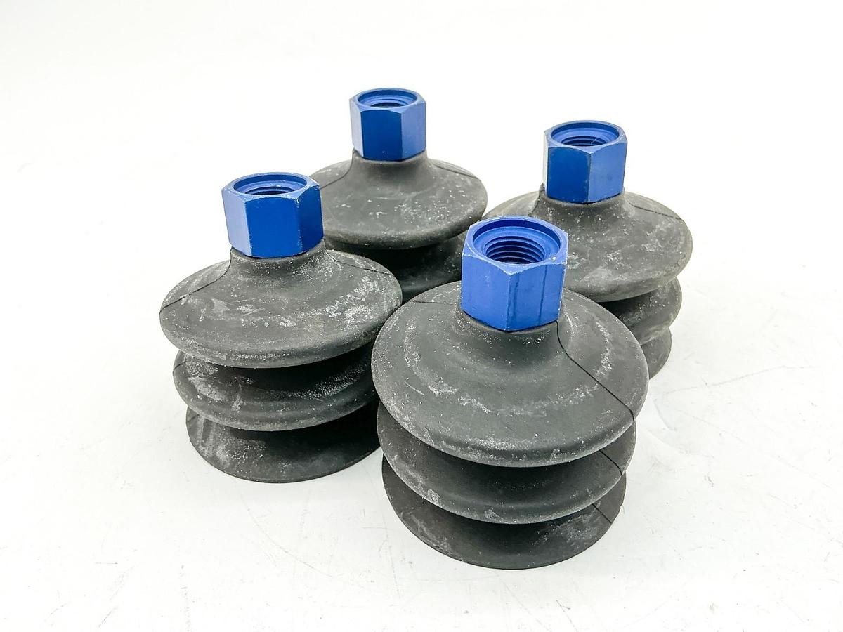 New Lot of 4 Vuototecnica SF6002 Suction Cup With Bellow 60mm 1/4" - No Box