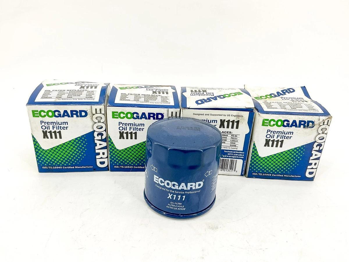 New Lot of 4 EcoGard X111 Oil Filter