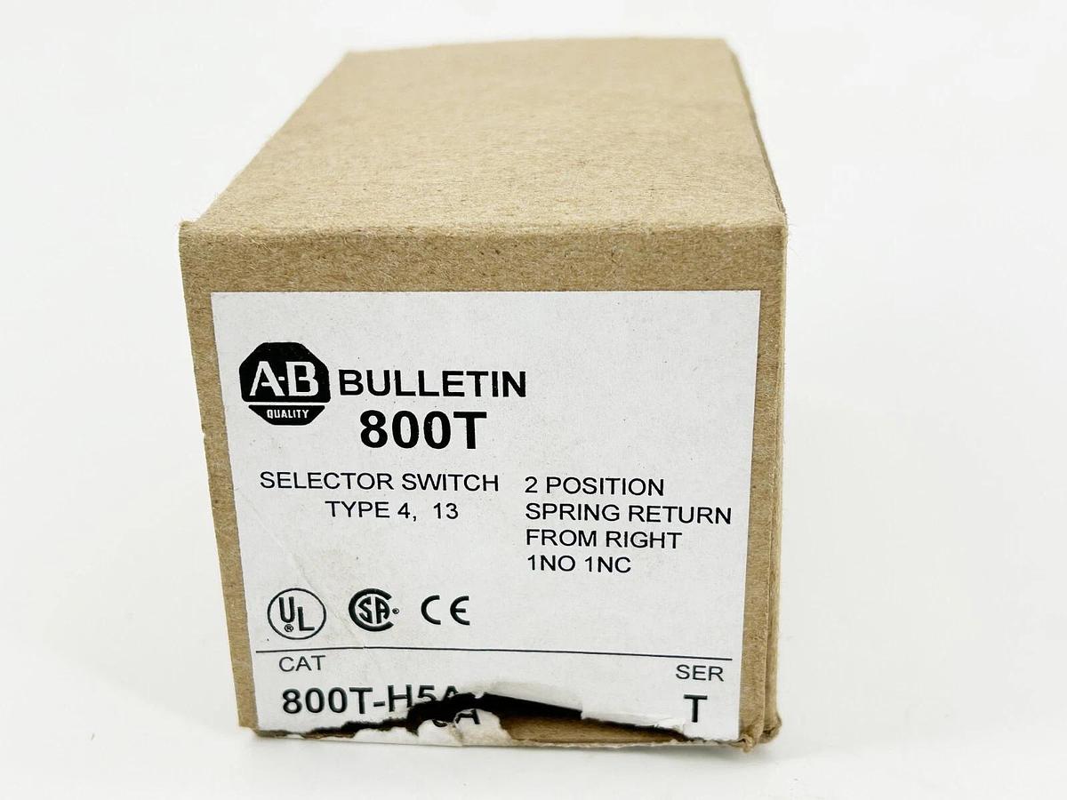 New Allen Bradley 800T-H5A Selector Switch 30MM 2 Position Ser.T