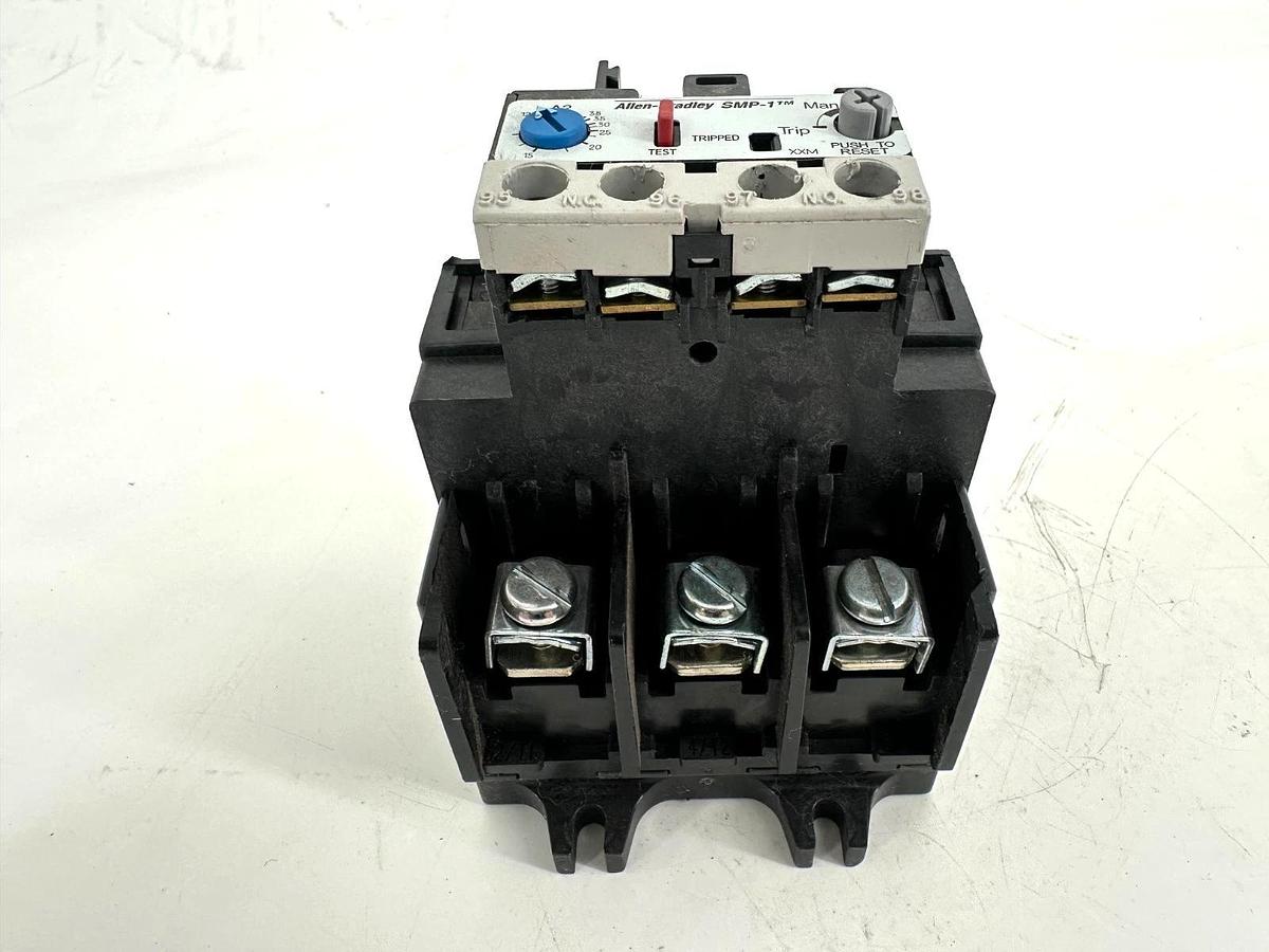 Used Allen Bradley 592-A2HA Ser A Thermal Overload Relay 12-38A Missing Reset Cover