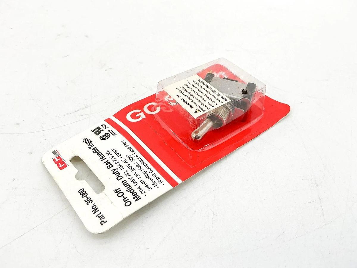 New Lot of 4 GC Electronics 35-080 On/Off Medium Duty Toggle Switch 277V 10A