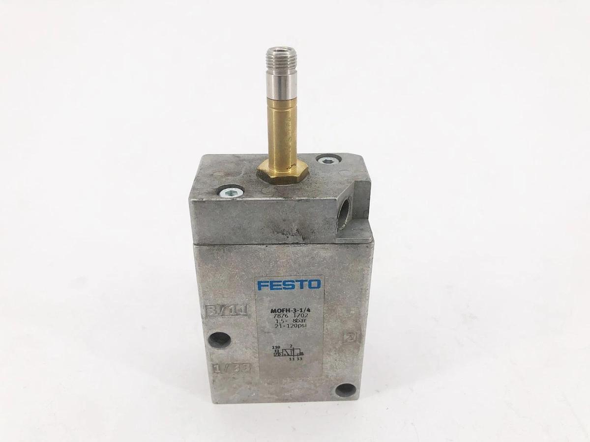 New Festo MOFH-3-1/4 Solenoid Valve 2-Pos. 3-Way 120psi 1/4"NPT 7876 - No Box