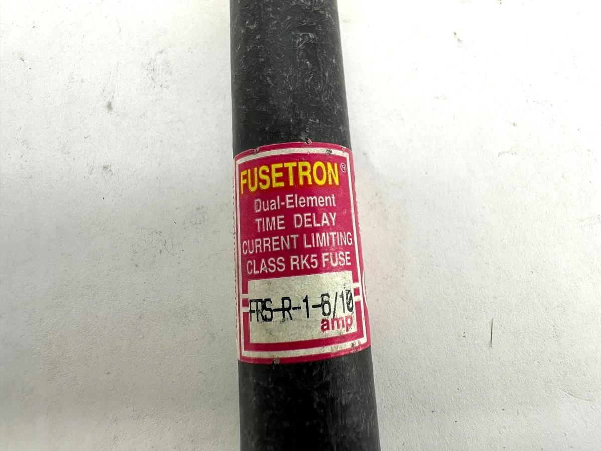 Lot of 5 New Bussmann Fusetron FRS-R-1-6/10 Fuses 600VAC/300VDC - No Box