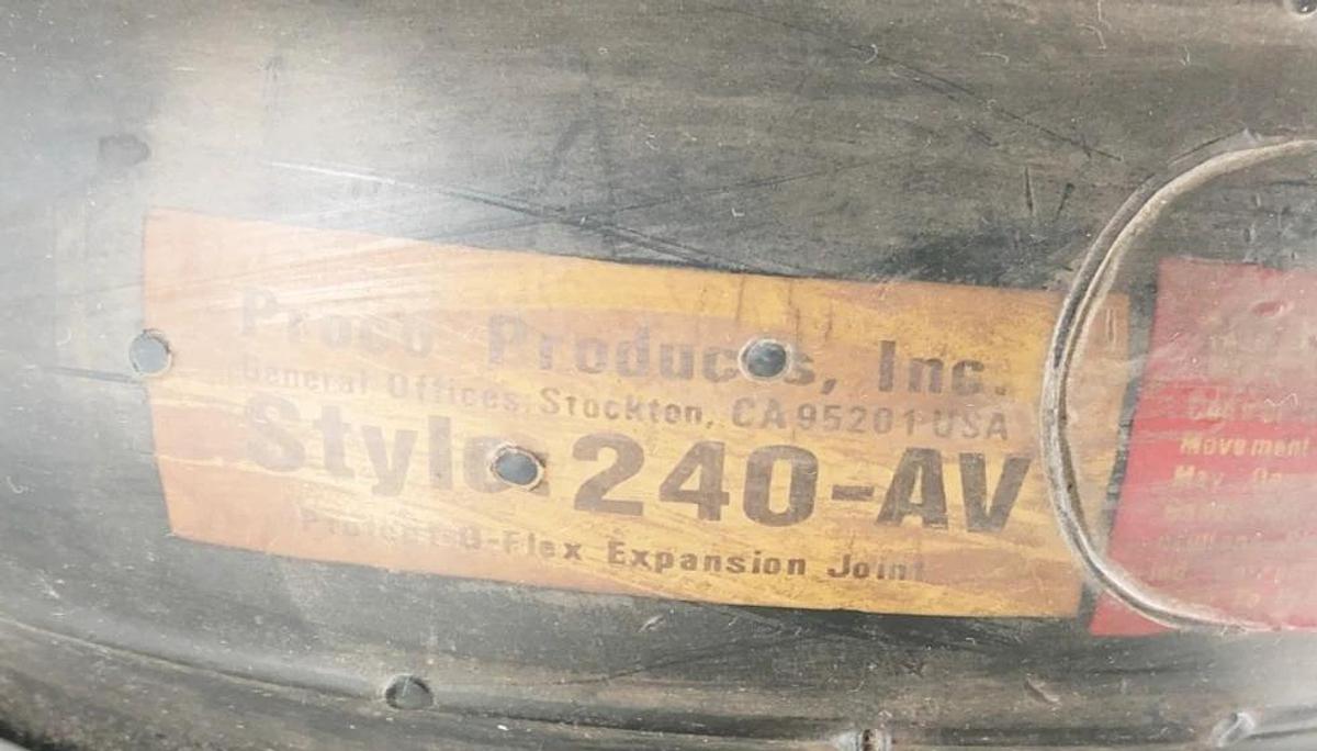New Proco 080X0640AVE Expansion Joint 240-AV/EE 8" x 6" - No Box