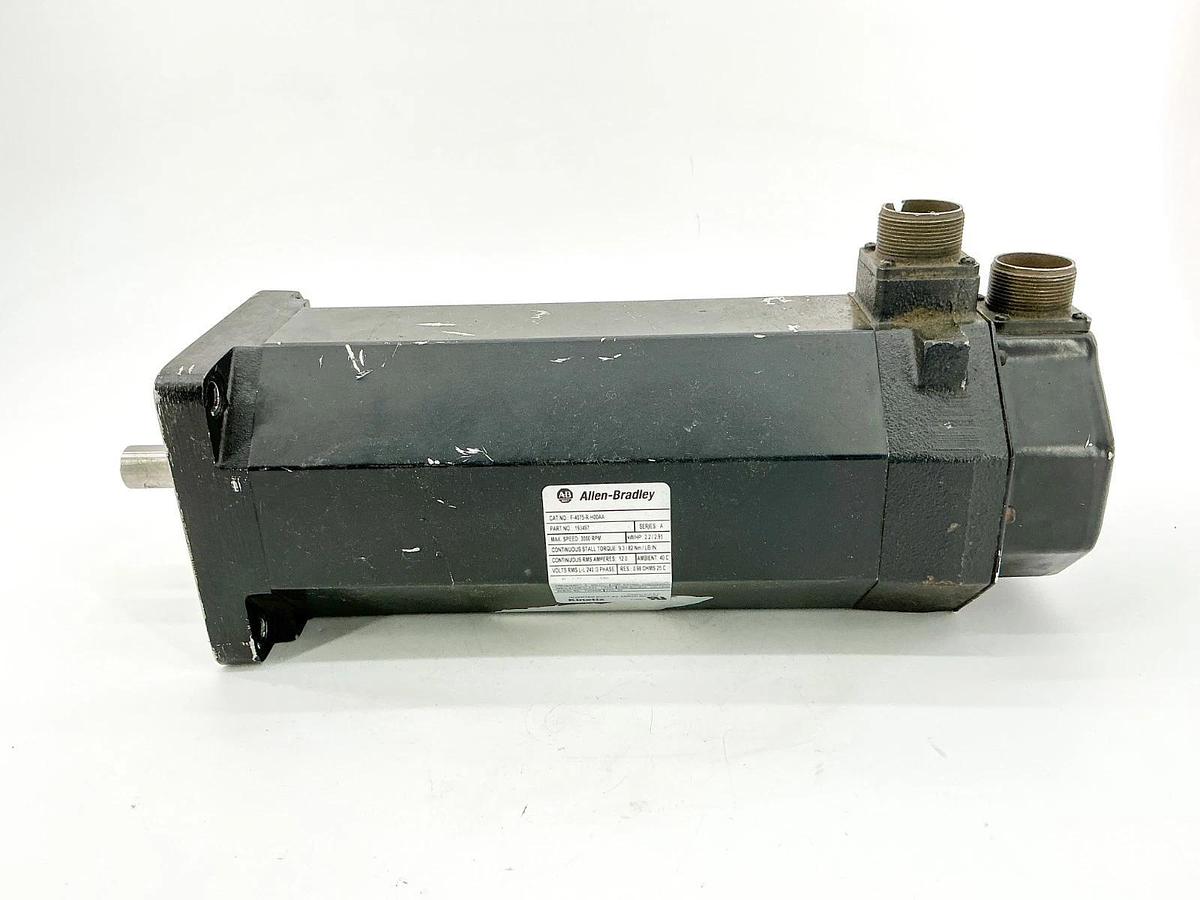 Used Allen Bradley F-4075-R-H00AA Servo Motor 3000RPM 3PH 2.9 HP 240V 193497 Ser.A