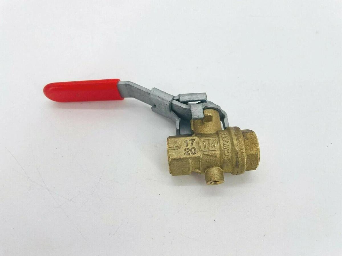 Used New DynaQuip VMH2-A9JP 1/4" Brass Ball Valve 200PSI PN14 DN8