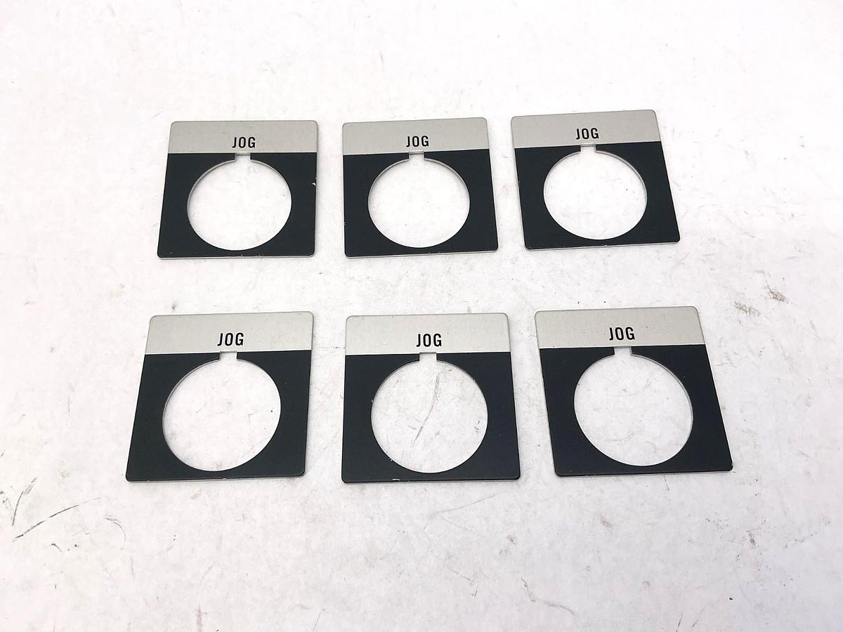 Lot of 6 New Allen Bradley 800T-X517 Ser A Legend Plate Jog Accessory