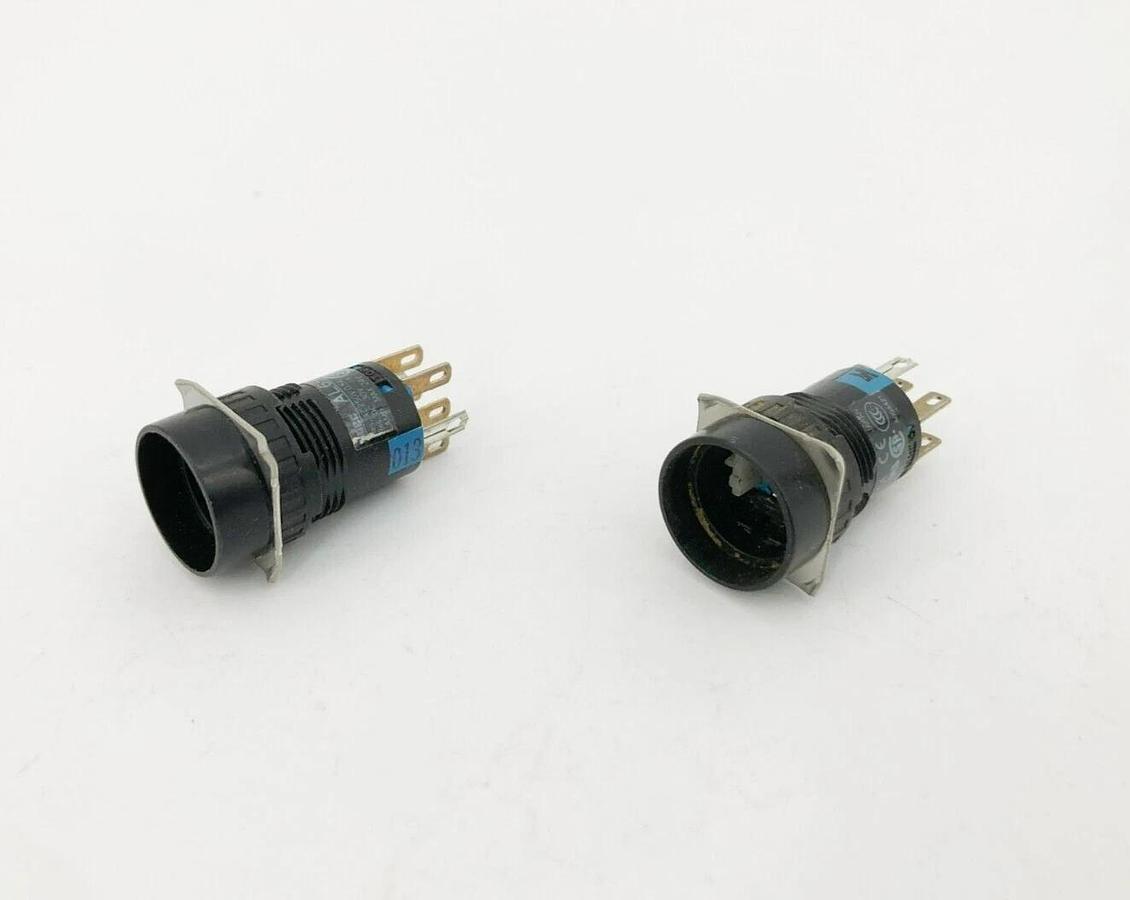 Lot of 2 New IDEC AL6M-M200 Switch Actuators N.O./N.C. DPDT 16mm Round