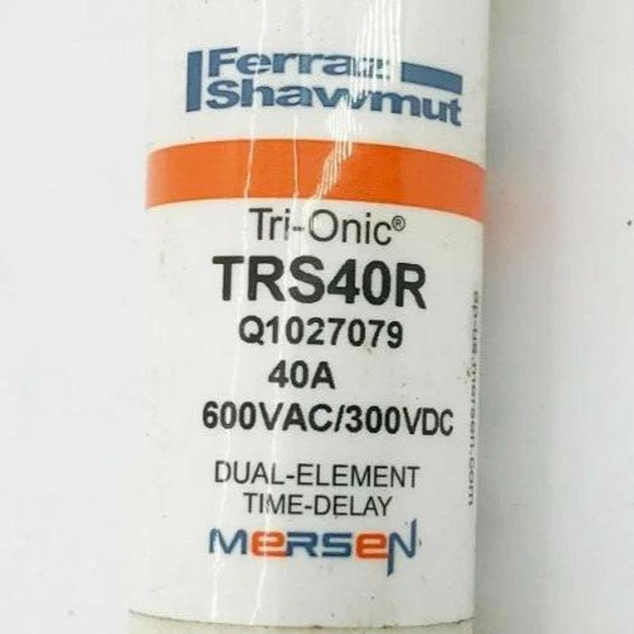 Lot of 2 New Ferraz Shawmut TRS40R Time Delay Fuses 40A 600VAC 300VDC Class RK5