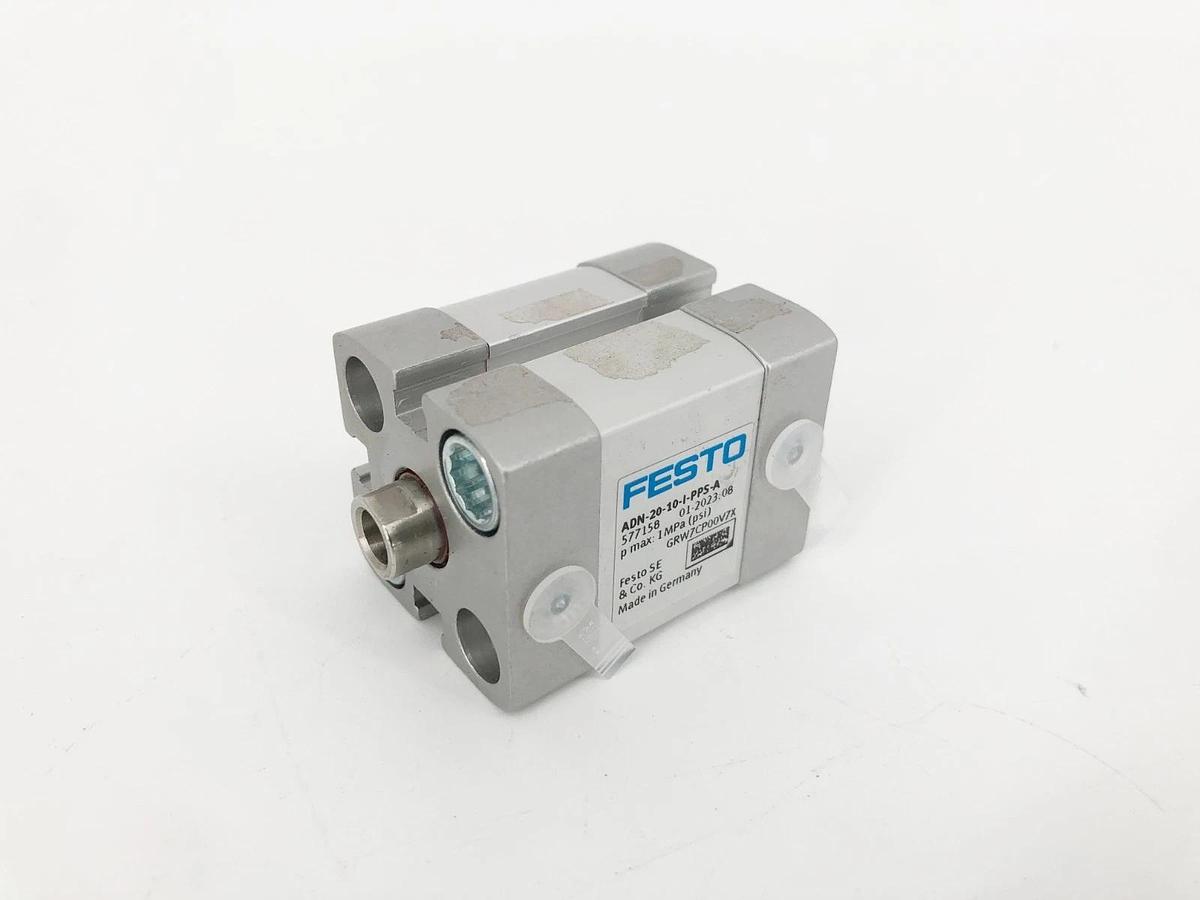 New Festo ADN-20-10-I-PPS-A Pneumatic Cylinder 577158 10 Bar - No Box