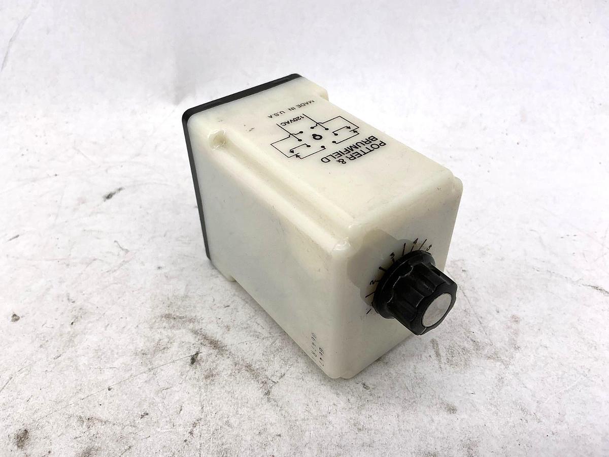New Potter & Brumfield CKB-38-70010 Time Delay Relay 0.1-10sec 10A 120V - No Box