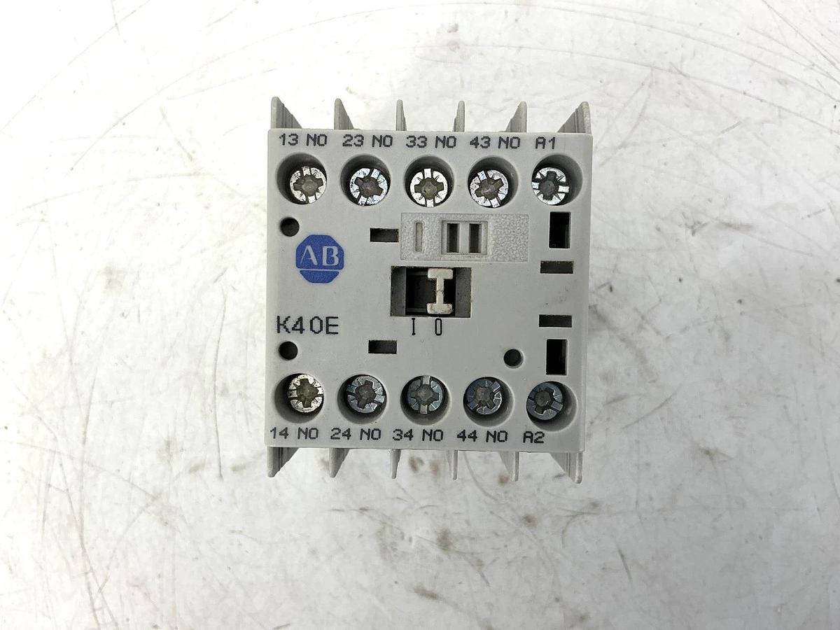 New Allen Bradley 700-K40E-DJ Ser B Control Relay 4NO 10A 24V 700-K40E-*