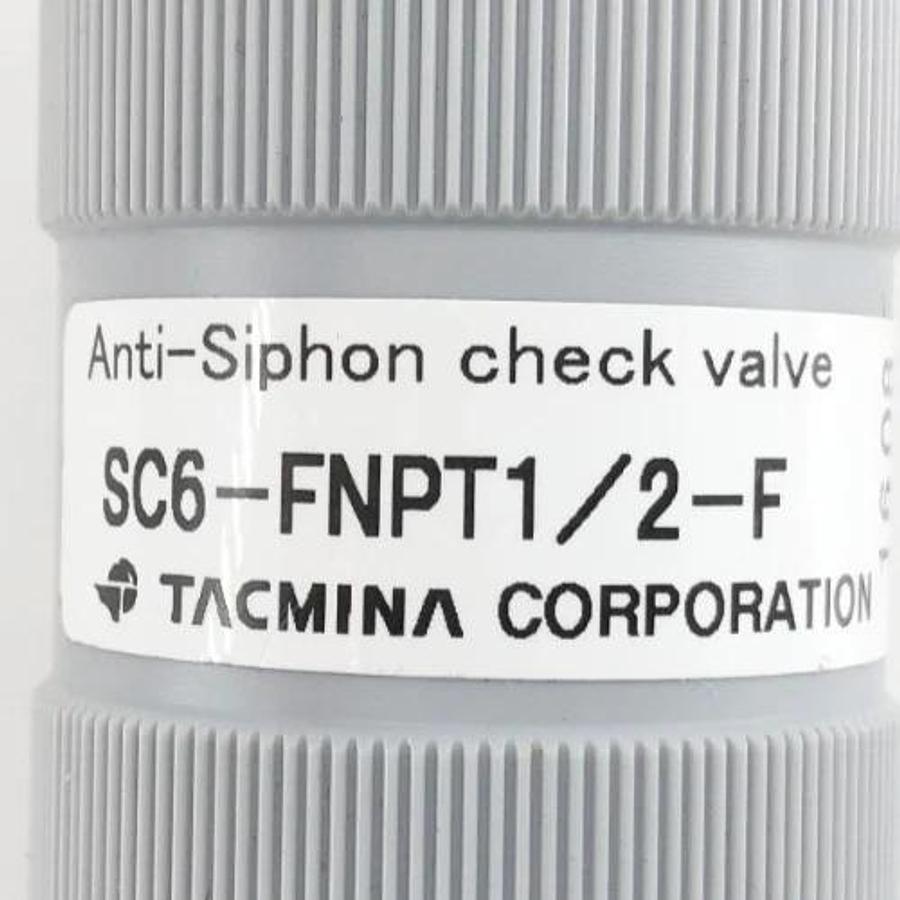 New Tacmina SC6-FNPT1/2-F Anti-Siphon Check Valve Neptune 127184 - No Box