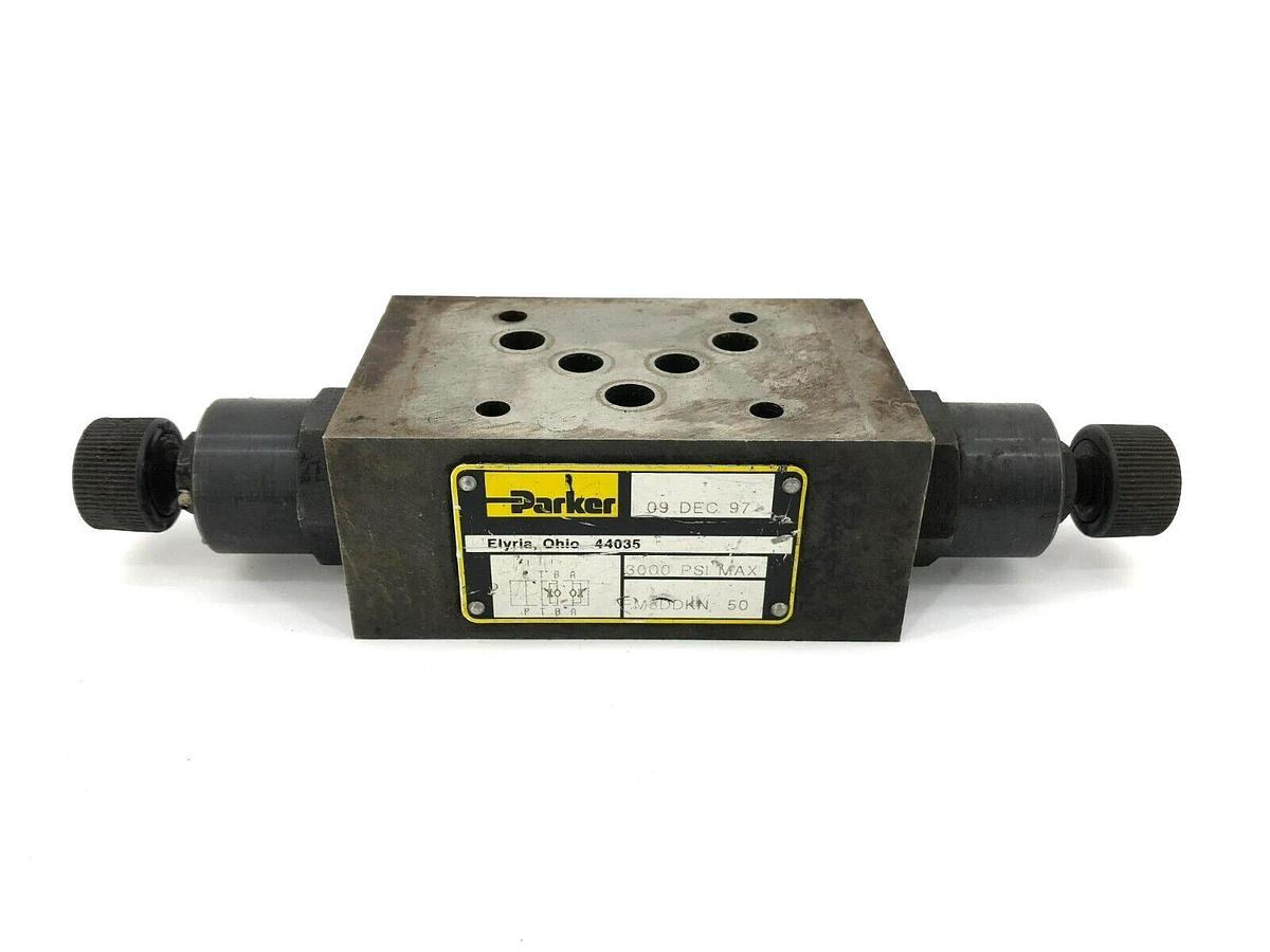Used Parker FM3DDKN Flow Control Valve, 3000psi