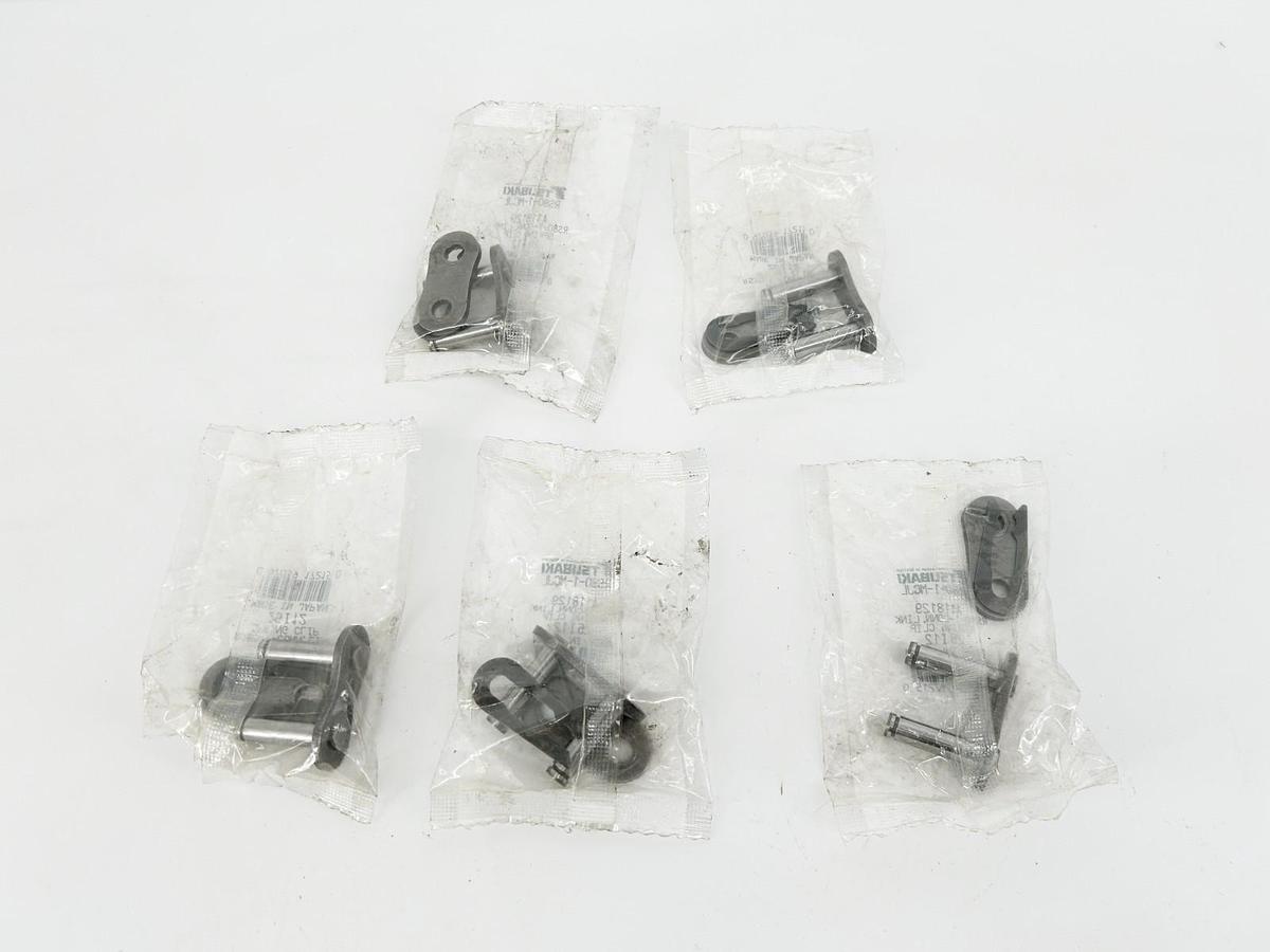 Lot of 5 New Tsubaki RS80-1-MCJL Connecting Links A118129 RS80-1-CONN. LINK