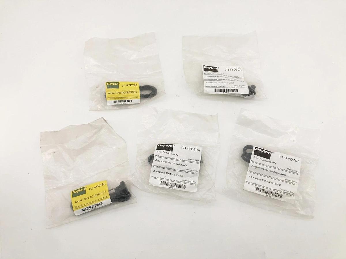 Lot of 5 New Dayton 4YD79A Axial Fan Accessory Cordsets 24"