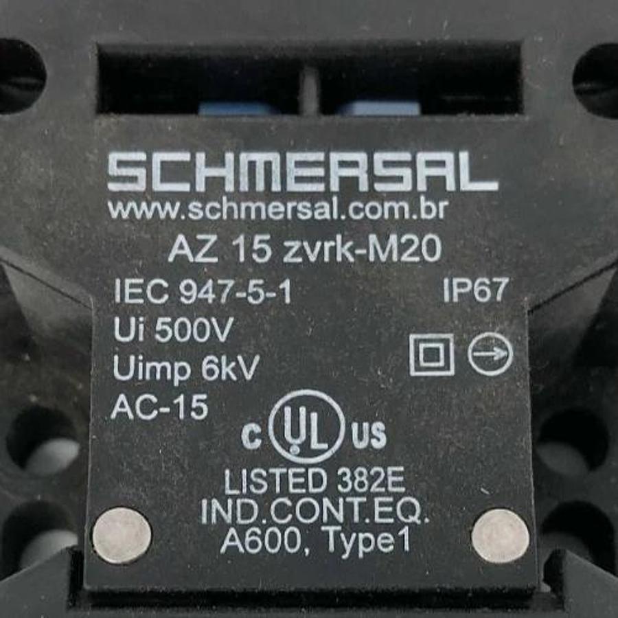 Used Lot of 2 Schmersal AZ 15 zvrk-M20 Safety Interlock Switches 500V AC-15
