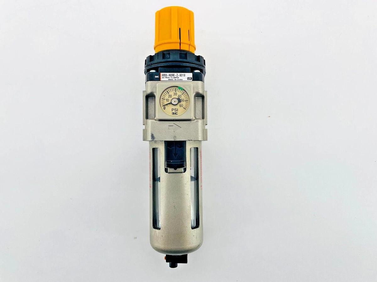 New SMC AW30-N03BE-Z-X2110 Filter Regulator 7~60PSI 3/8in