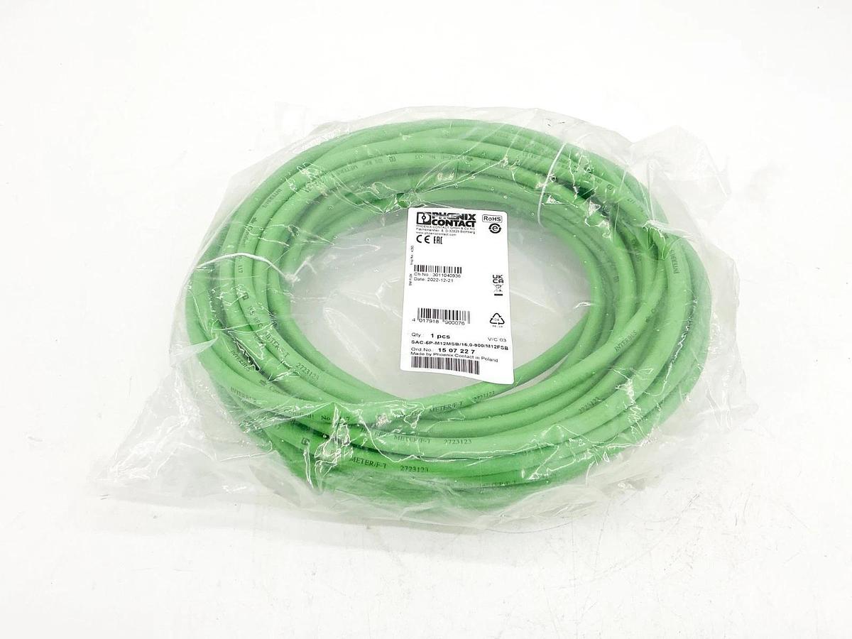 New Phoenix Contact SAC-5P-M12MSB/15,0-900/M12FSB Bus Cable Cordset 1507227