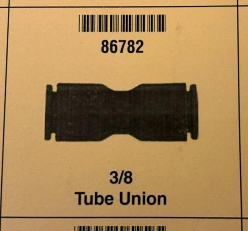 Lot of 5 New Lawson 86782 Union Tubes, 3/8", 290PSI