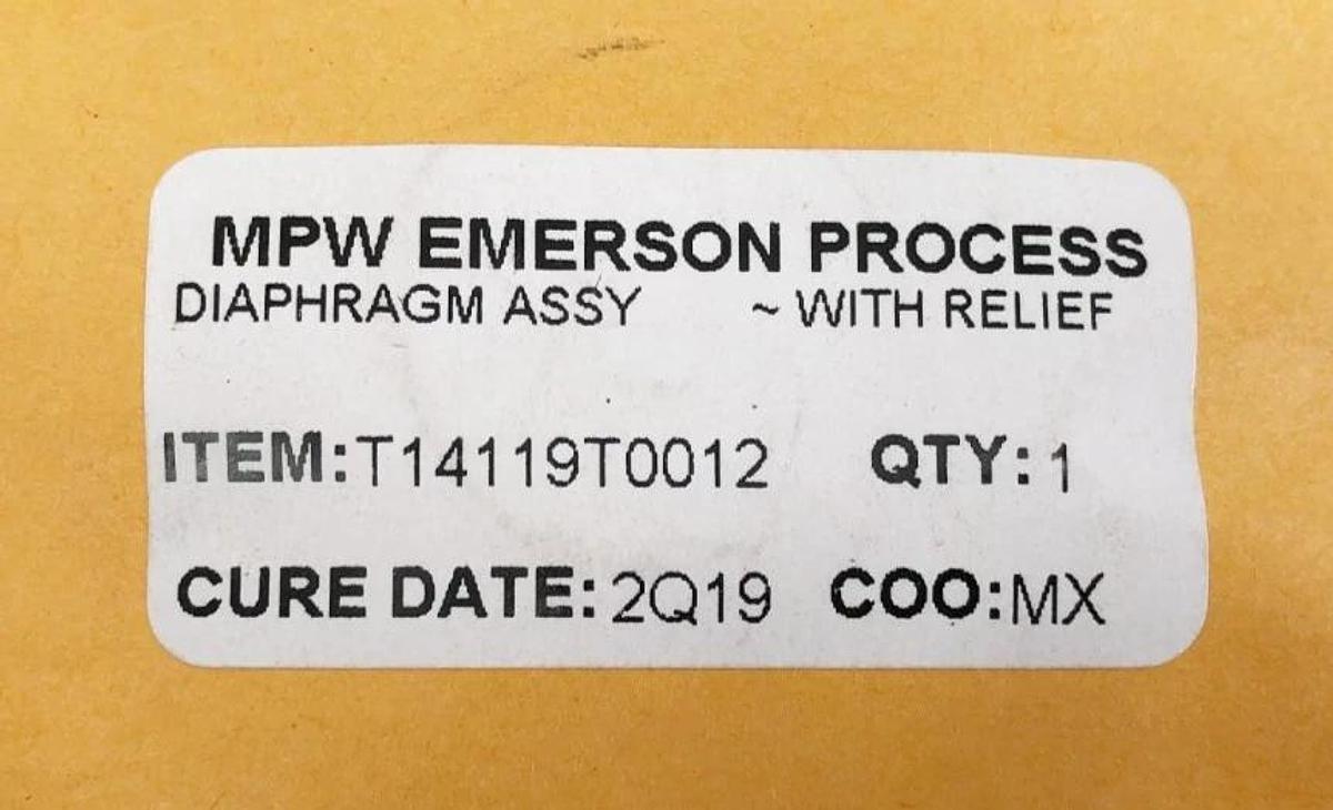 Lot of 2 New Fisher Emerson T14119T0012 Diaphragm Assemblies
