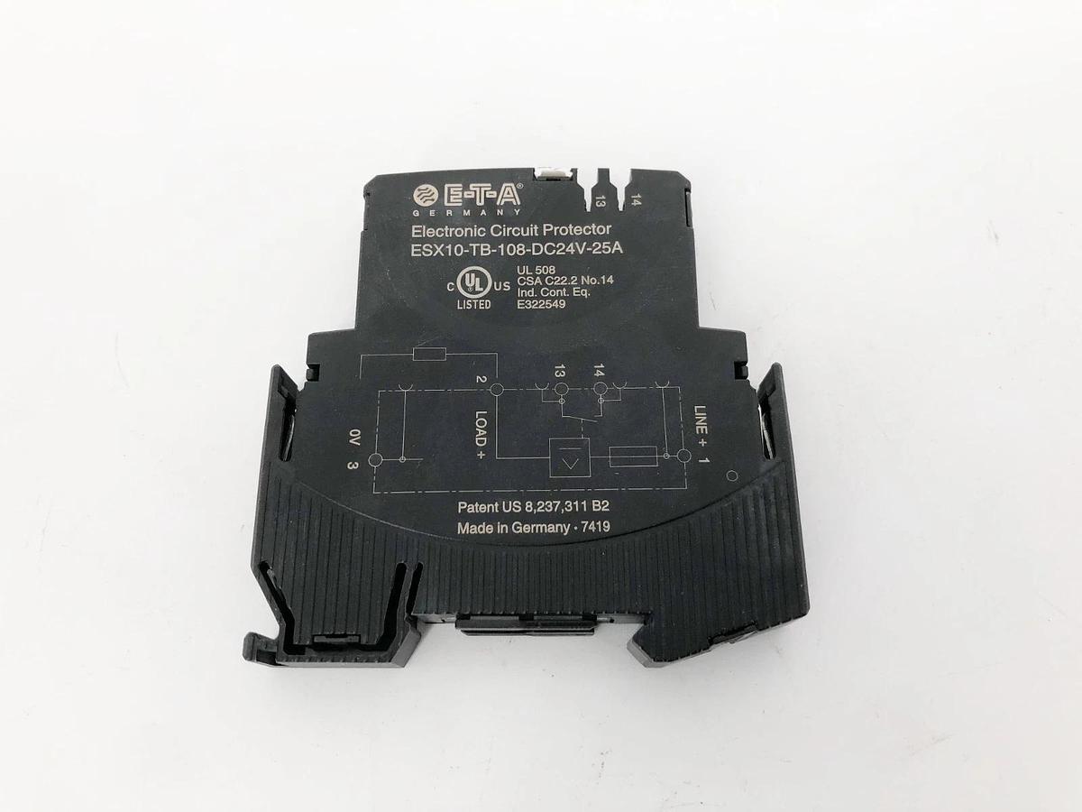 New ETA ESX10-TB-108-DC24V-25A Electronic Circuit Protector - No Box