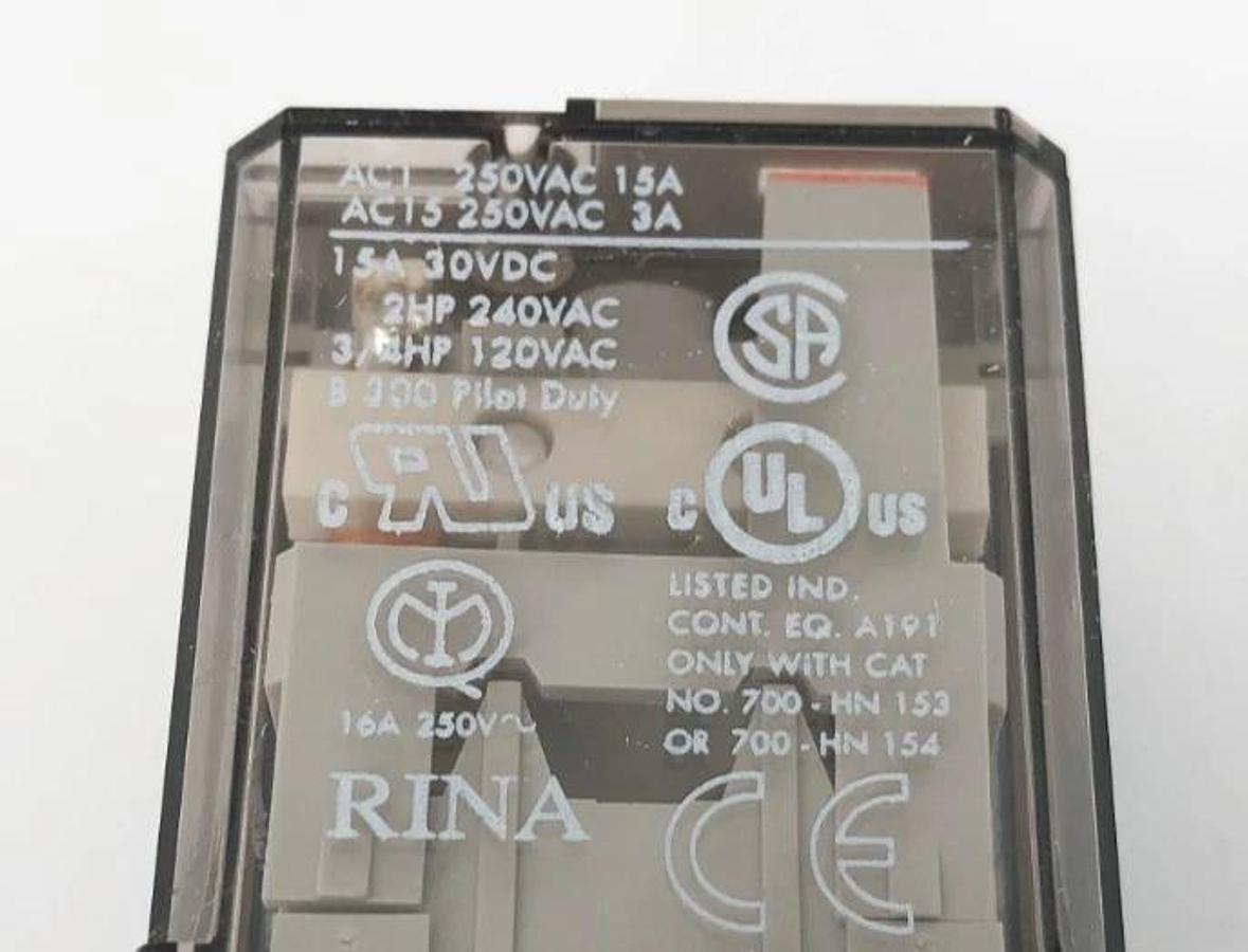 Lot of 2 New Allen Bradley 700-HB32Z24 Ser. E Relays 24VDC 15A DPDT