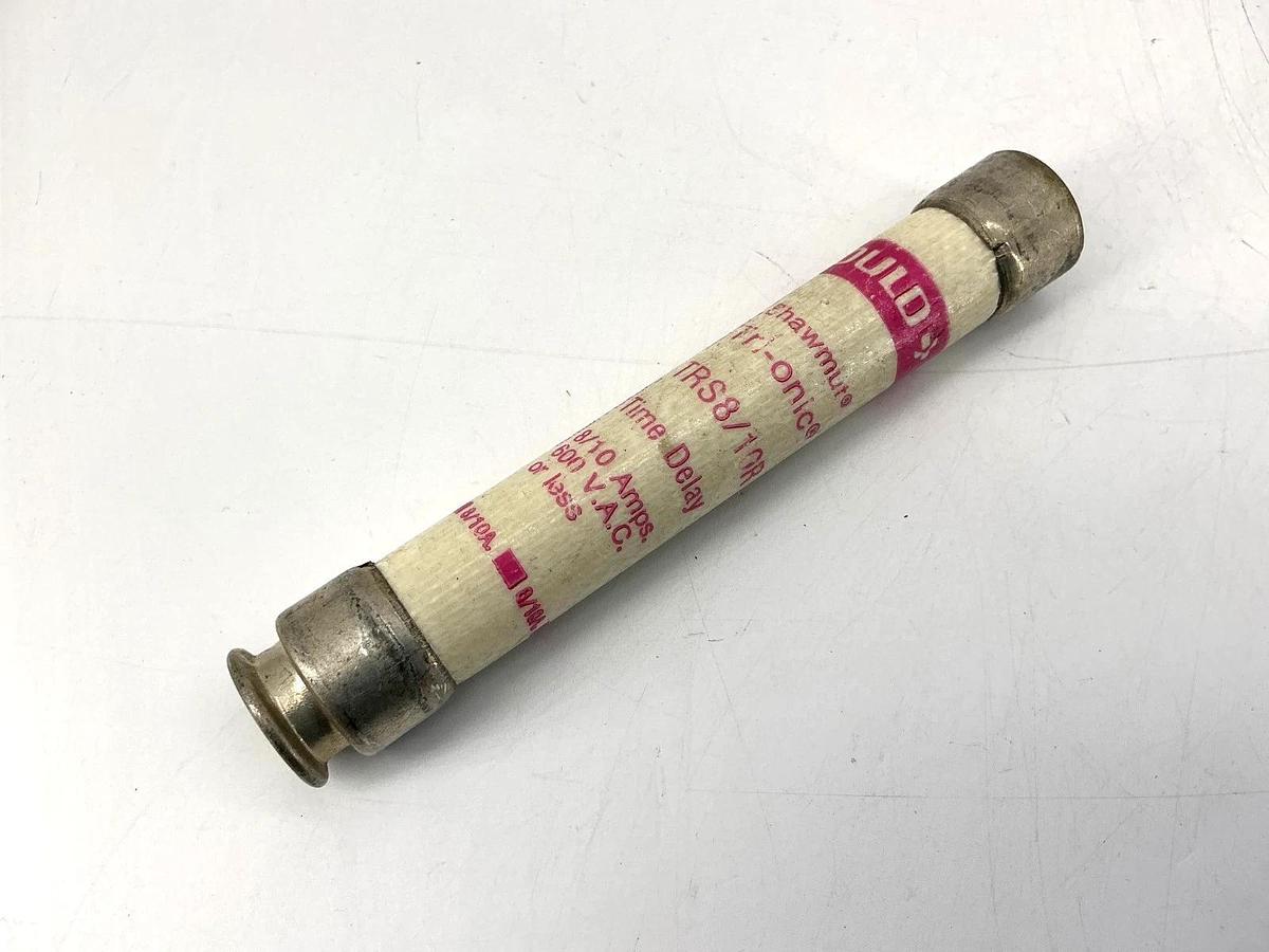 Used Lot of 2 Gould Shawmut TRS8/10R Tri-Onic Time-Delay Class RK5 Fuse 8/10A 600VAC