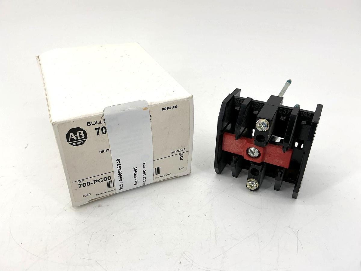 New Allen Bradley 700-PC00 Ser E Relay Third Deck Type P 0-Pole 0NO 700PC00