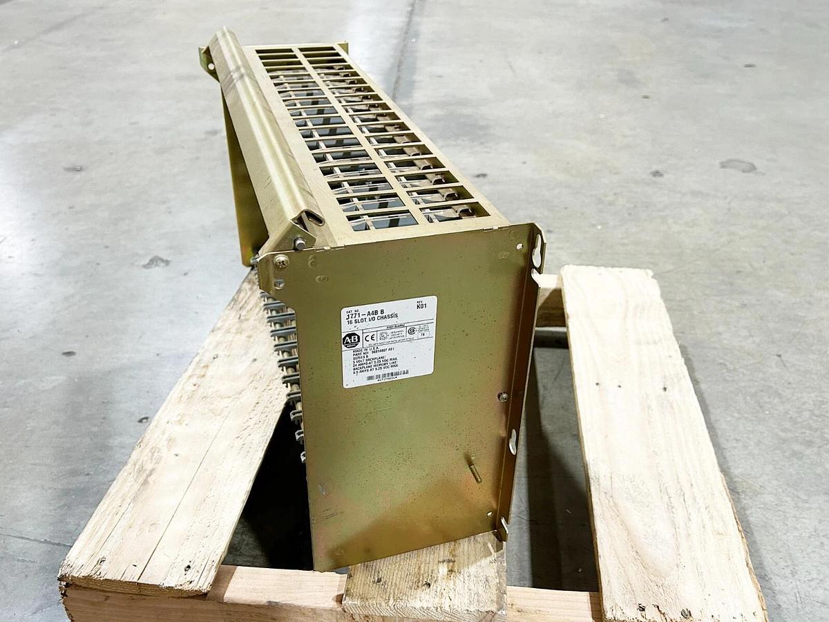 Used Allen Bradley 1771-A4B PLC Rack Chassis 16 Slot 24A 5.25VDC