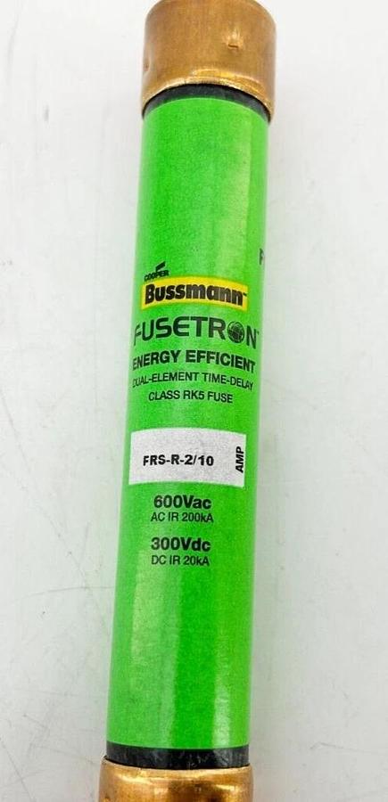 New Bussmann FRS-R-2/10 Fuse Class RK5 600VAC 300VDC