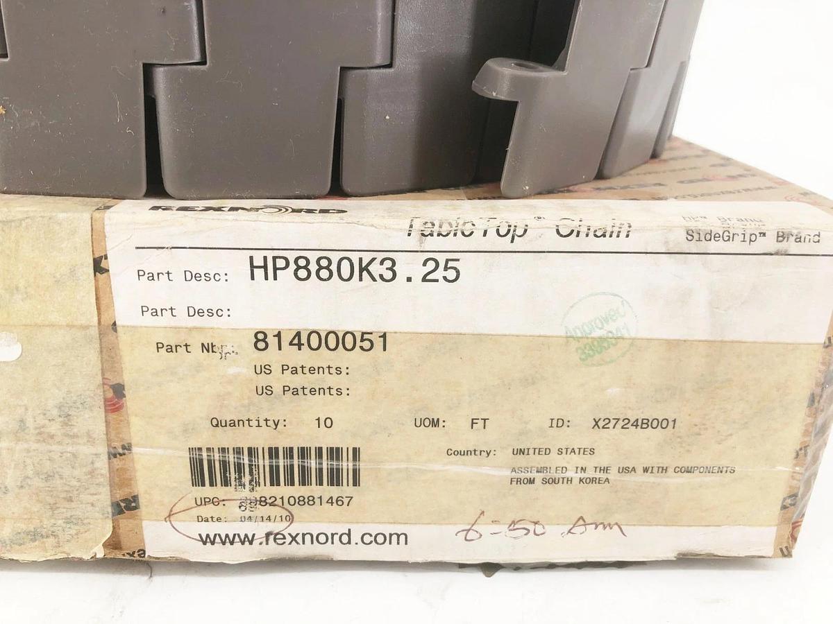 New HP880K3.25 TableTop Chain 10FT 81400051